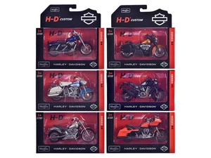 Juego de 6 piezas de motocicletas Harley-Davidson serie 44 1/18 modelos diecast de Maisto - Imagen 1 de 2