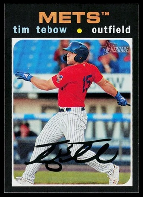 2020 Topps Heritage Minor League #131 Tim Tebow - Image 1 of 2