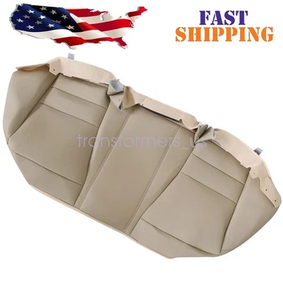 2008 to 2012 Fit For Honda Accord Rear Bench Side Bottom Leather Seat Cover Tan - Image 1 of 4