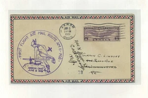 First Flight Air Mail Route AM II POD Akron Ohio to Pittsburgh PA Jun 8, 1931 - Picture 1 of 4