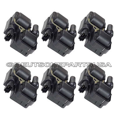 MERCEDES BENZ E320 ML320 CLK320 CLK430 C280 IGNITION COILS 6 x 000 158 78 03 SET - Image 1 of 2