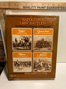 1984 NAPOLEON'S LAST BATTLES BRETTSPIEL von SPI - VOLLSTÄNDIG UND UNGELOCHT - Bild 1 von 3