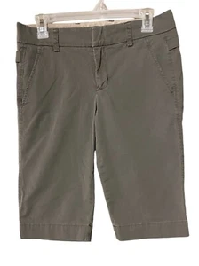 Pantalone donna Vince Capri 4 chino verde dritto piatto davanti elasticizzato comodo - Foto 1 di 16