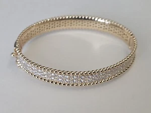 Copper bracelet with sparkling zircons - Picture 1 of 4
