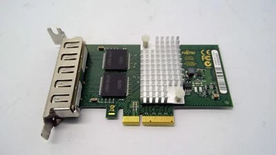 D3045-A11 GS1 FUJITSU  QUAD PORT LAN PCIe Low Profile NETWORK ADAPTER - Image 1 of 3
