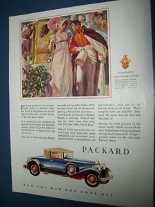 1930 Packard cabriolet coupe large-mag car ad -"Luxurious transportation" - Picture 1 of 1