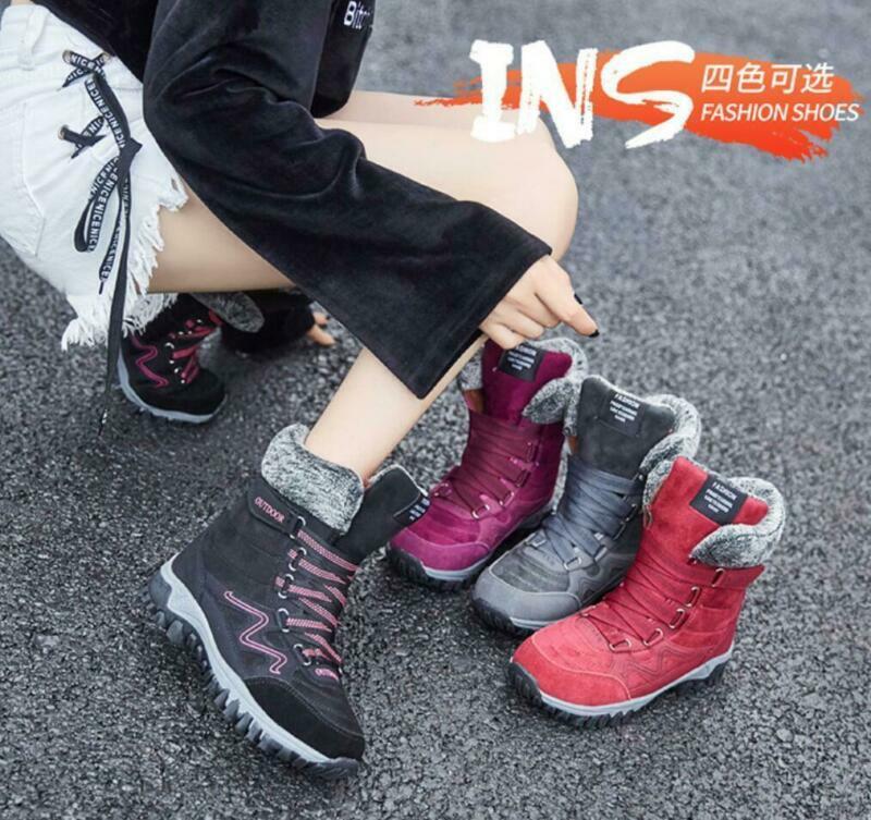 Women's Snow Boot Sneakers Shoes Fur 