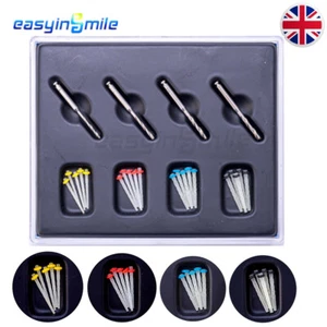 20Pc Dental Endo Fiber Posts Quartz root canal pins Resin Glass Screw Pile Posts - Picture 1 of 11