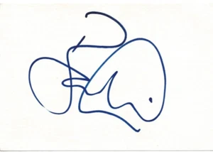 "Deceased" Bernard Hill Signed 4X6 Index Card- COA - Picture 1 of 2