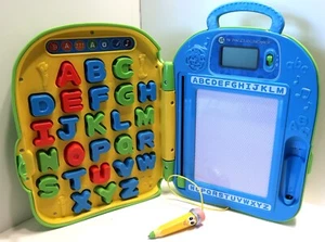 LEAPFROG GO WITH ME ABC ALPHABET BACKPACK MR PENCIL WRITING LEARING SYSTEM - Picture 1 of 8