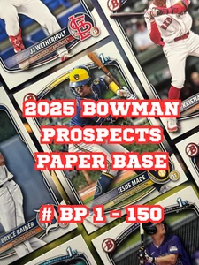 2025 Bowman Baseball PAPER PROSPECTS #BP 1-150: You Pick- Complete Your Set - Picture 1 of 1