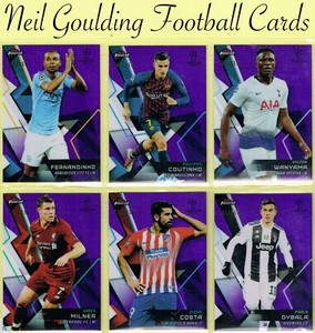 Topps Champions League FINEST 2018-2019 ☆ PURPLE PARALLEL #/250 ☆ Football Cards