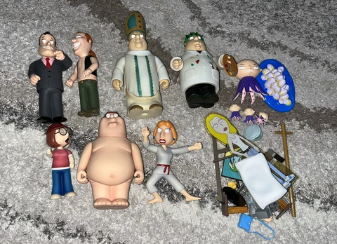 Mezco Family Guy Lot of 7 Figures All Complete Peter in the Buff Meg Lethal Lois Cover