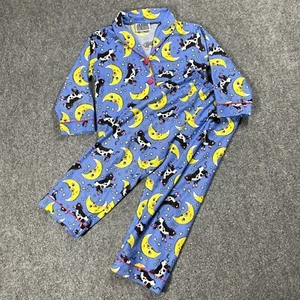 Joe Boxer 2 Piece Pajamas Cow Moon Sleep Young Girl Kids Youth Size 6 PJs - Picture 1 of 18