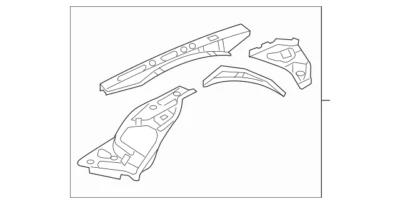 2004-2011 Mazda RX-8 OEM Front Left Fender Wheel Apron F151-54-210F - Imagem 1 de 4