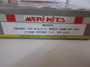 MERI KITS 1/43 FERRARI 158 NART WORLD CHAMP.1964 SURTEES GP USA SUPERKIT MKS014 - Imagen 1 de 10