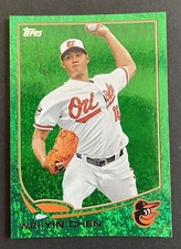 2013 Topps - Emerald Foil #434 WEI-YIN CHEN Baltimore Orioles NICE CARD !!!
