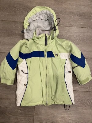 Child's Sz 4 Warm Winter Jacket Rugged Bear Otis Ski Snow Board Green Blue - Image 1 of 4