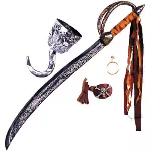Caribbean Pirate Sword Prop Set - Picture 1 of 2