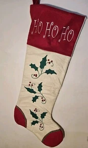Vintage Jumbo 36" Weihnachtsstrumpf HO HO HO TOP ZUSTAND  - Bild 1 von 5