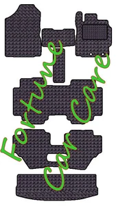 FOR TOYOTA SIENTA 6 Pcs AS 8 SEATER + BOOT TAILORED RUBBER MAT in 3 & 5MM THICK - Picture 1 of 14
