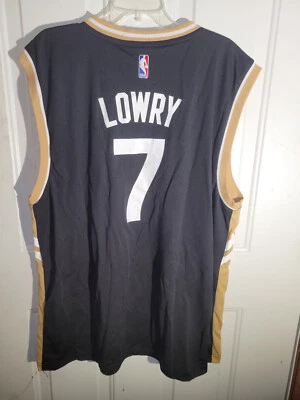 Camiseta Adidas NBA Toronto Raptors Kyle Lowry Negra Alt talla 2X Foto 1 de 3