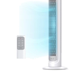 Premium 40-Inch Silent Tower Fan - 5 Speeds with Remote for Effortless Cooling - Picture 1 of 10