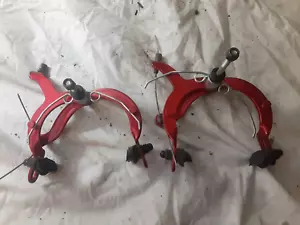 Freestyle Bike Brake Calipers Front + Rear Set from Kent Abyss 1800, bright red - Picture 1 of 5
