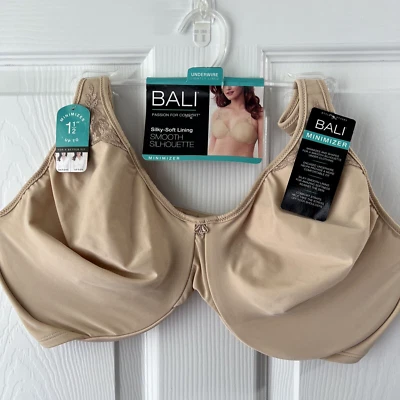 NUEVO Sujetador Minimizador Bali Passion For Comfort 36G Taupe Suave DF3385 NUEVO CON ETIQUETAS Foto 1 de 4