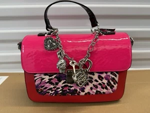 Betsey Johnson SWAG Tasche CHARMED Umhängetasche LEOPARD NEU mit Etikett $ 98 - Bild 1 von 13