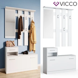 Flurgarderobe Garderobe Dielengarderobe Kompaktgarderobe Set Billy Weiß Vicco - Bild 1 von 7