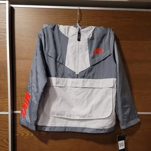 NWT Boy's Nike Anorak Jacket Windbreaker Hoodie Size 7 - Picture 1 of 7