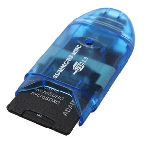 Adattatore Writer Reader USB 2.0 Card per SD MMC SDHC TF fino a 64 GB SZ - Zdjęcie 1 z 5