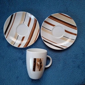 NEU : Tasse mit 2 Untertassen - Bild 1 von 7