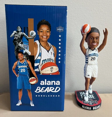 Alana Beard WNBA Washington Mystics HOF Induction Bobblehead - New in Box NIB - Image 1 of 4