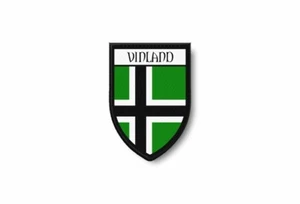 PATCH PATCHES EMBLEM IRON ON GLUE PRINT FLAG world crest vinland viking odin - Picture 1 of 1