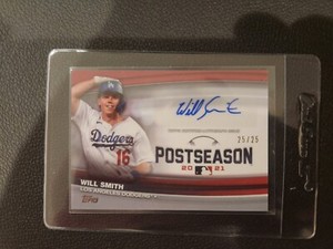 2022 Topps Baseball Postseason Will Smith Auto 25/25