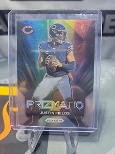 2023 Panini Prizm - Prizmatic Green Prizm #3 Justin Fields, Justin Fields - Bild 1 von 2