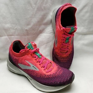Brooks Levitate 2 Pink Purple Silver Running Shoes Womens Size 8 VERY CLEAN - Picture 1 of 12