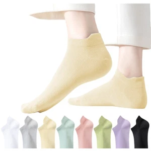 5 pares de calcetines tobilleros cortos transpirables de verano de malla de algodón para mujer - Imagen 1 de 16