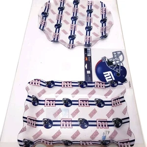  NFL New York Giants Logo clear plastic serving Trays And Helmet Decal New  - Picture 1 of 2
