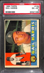1960 TOPPS #152 GAIL HARRIS PSA 6 20021068