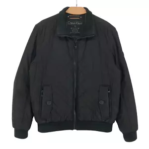 CALVIN KLEIN Men Bomber Quilted Jacket Coat Size S - Picture 1 of 9