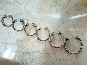 Penisring Eichelring offen Bikini BH Verschluss Edelstahl Metall Kugeln - Bild 1 von 5