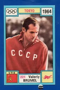 FIGURINA PANINI OLYMPIA 1972 VALERIY BRUMEL N.221 RUSSIA SALTO IN ALTO NUOVA/NEW - Picture 1 of 2