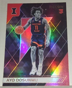 AYO DOSUNMO 'ILLINOIS ILLINI' CHICAGO BULLS PANINI RECON 2021 ROOKIE KARTE - Bild 1 von 2
