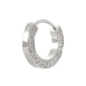 Cartier Love Diamond Earring Pierced 18K WG 750 One Piece only 90266274 - Picture 1 of 9