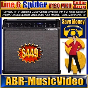 Line 6 Spider V 120 MkII 1x12" 120-watt Modeling Combo Amp - Picture 1 of 17