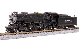 Broadway Limited N USRA 2-8-2 Heavy Mikado Santa Fe ATSF #3284 DCC/SND LED 7831 - Picture 1 of 10