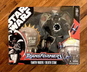 Transformers Star Wars Darth Vader Death Star Figure 2007 Tested See Demo Video! - Picture 1 of 8